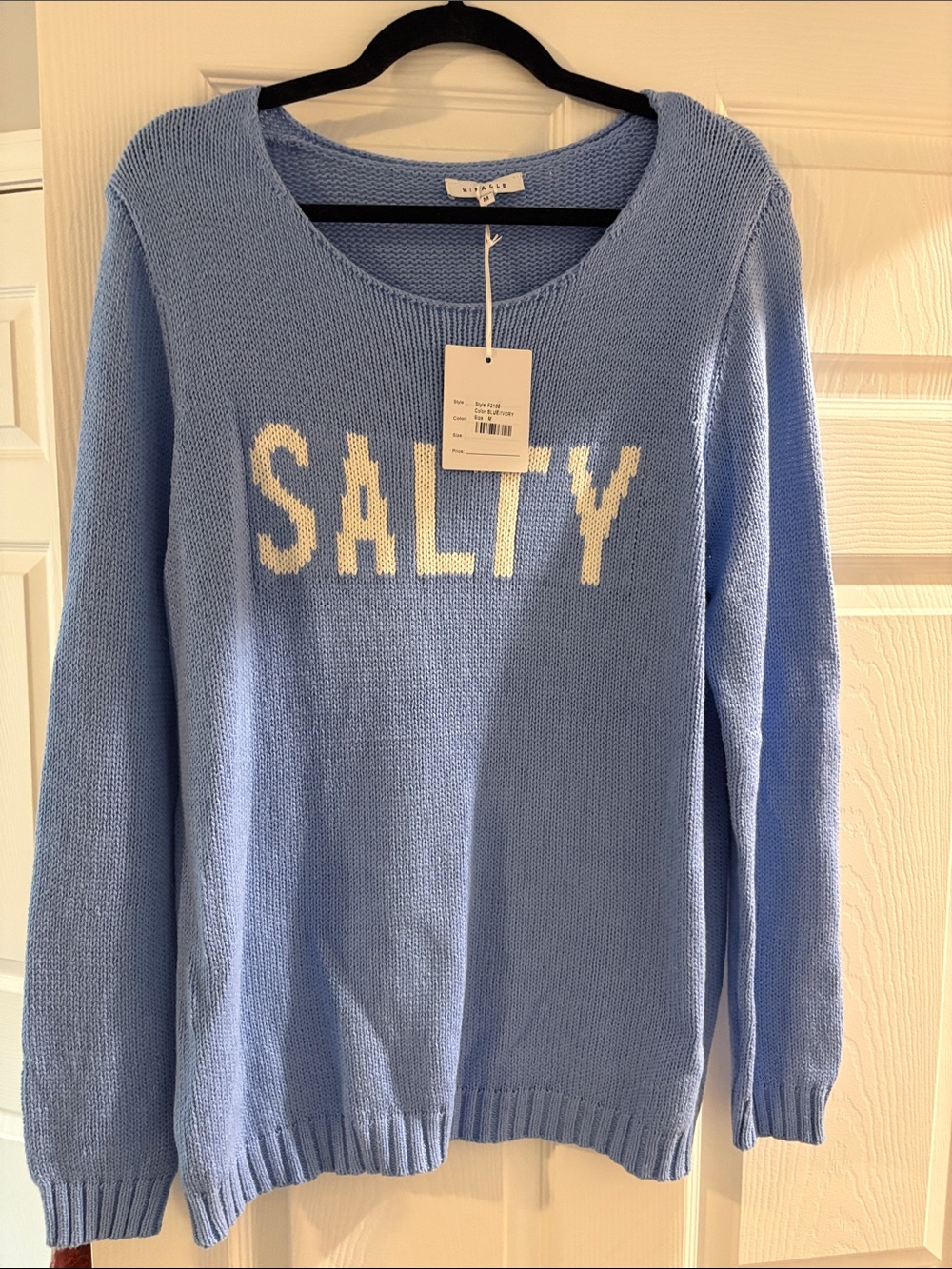 Miracle Light Blue 'SALTY' Knit Sweater
